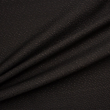 Black Metallic Silk Blend Cloqué (A 2.10m Piece)