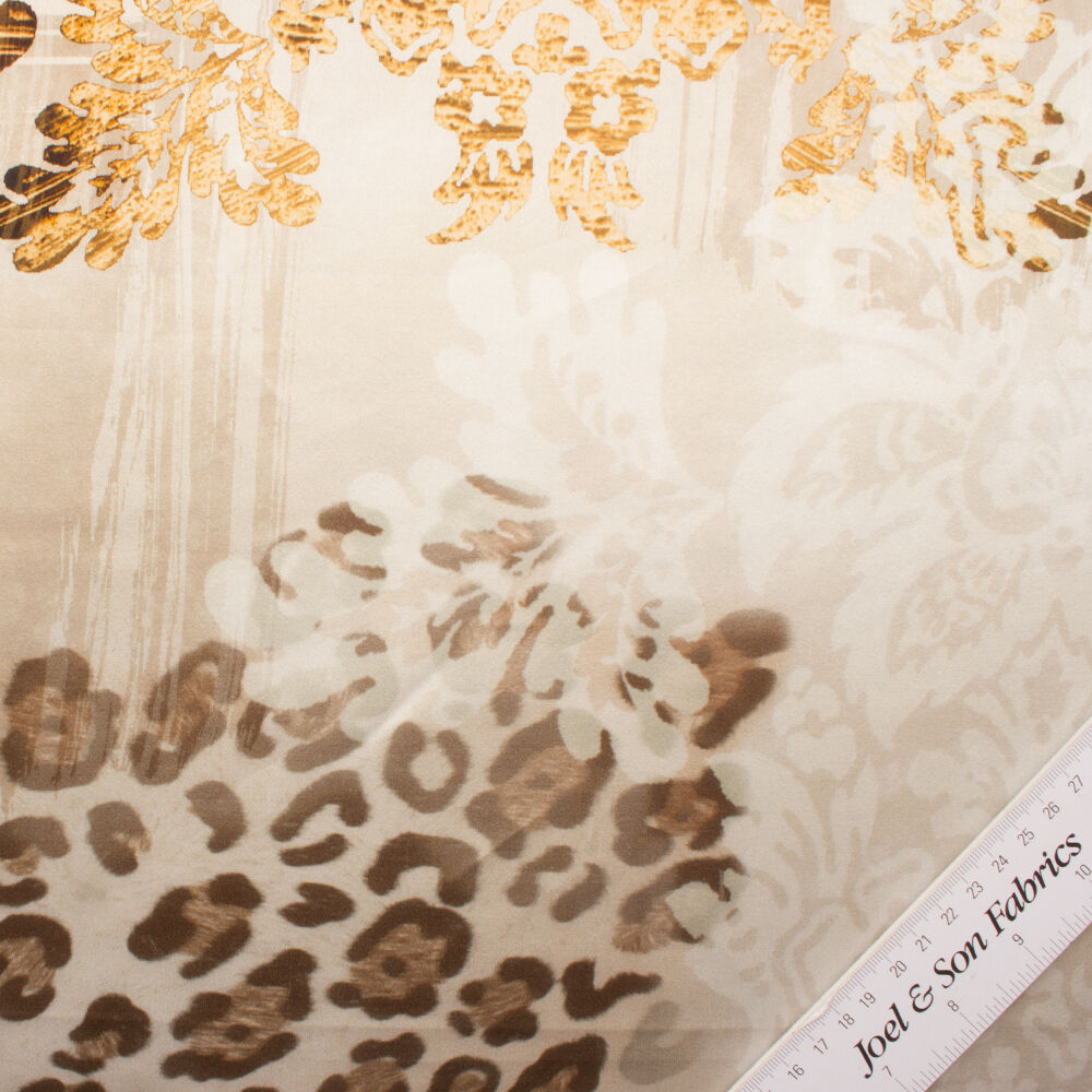Soft Brown 'Animal' Duchess Silk Satin (A 2.90m Piece)
