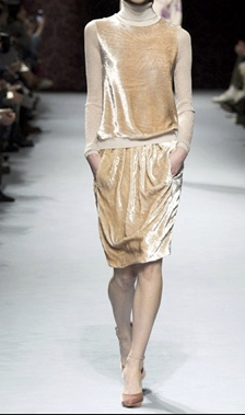 Cream/Ivory Devoré Velvet Lamé