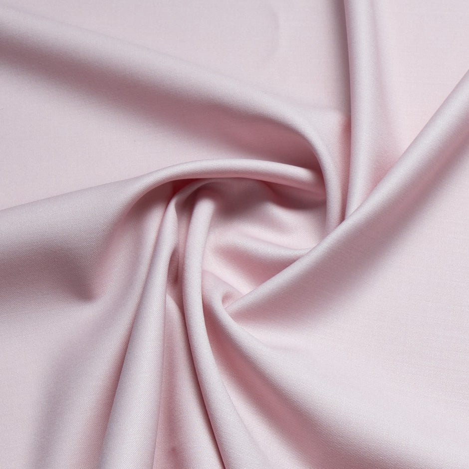 Soft Pink Stretch Wool Gaberdine