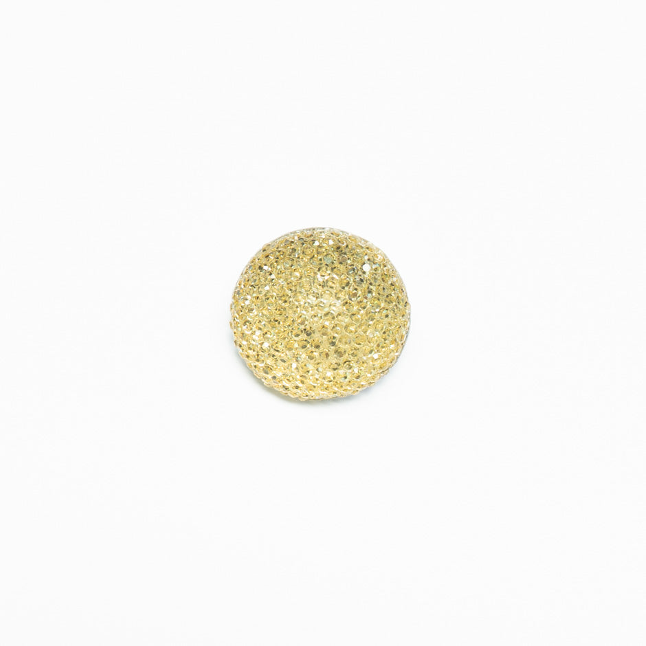 Cream Perspex Round Mottled Button - Large
