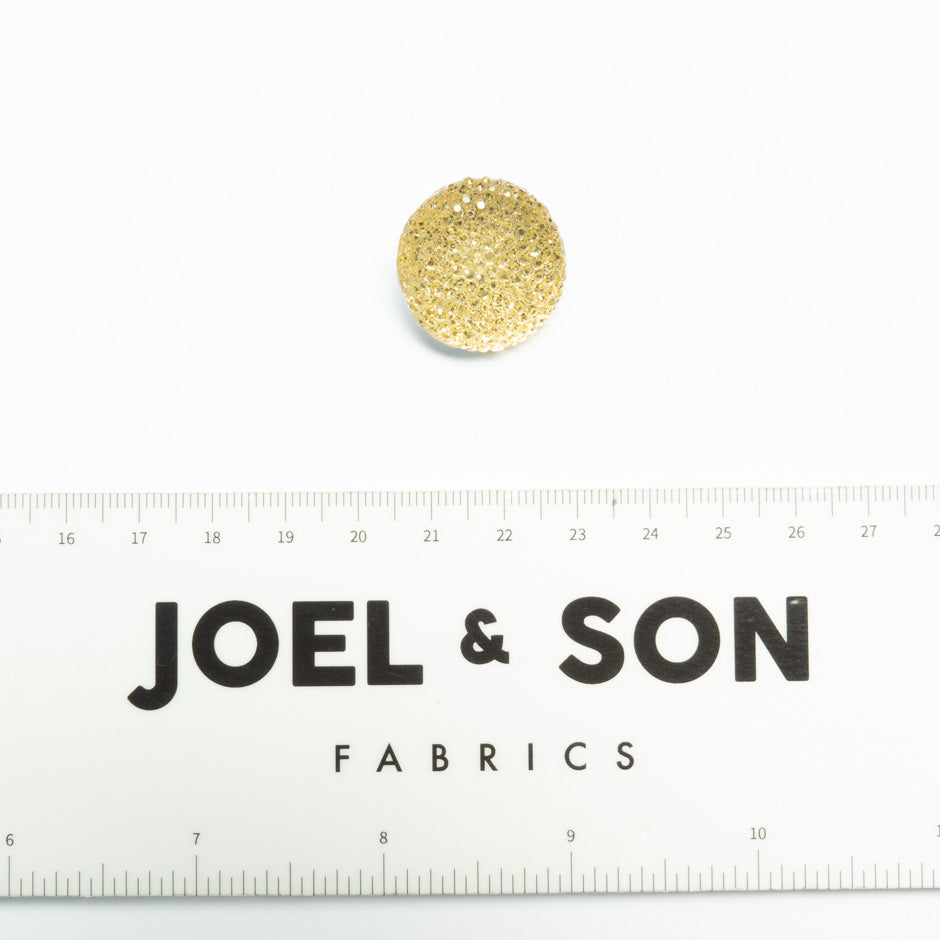 Cream Perspex Round Mottled Button - Large