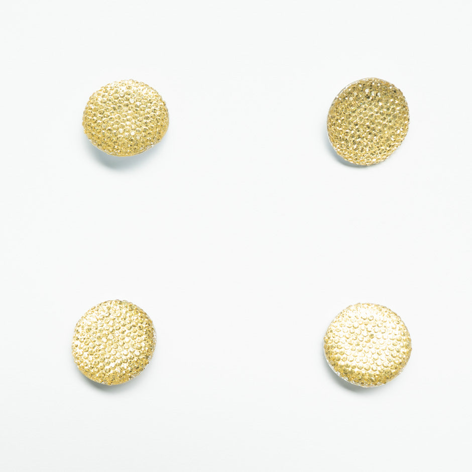 Cream Perspex Round Mottled Button - Large