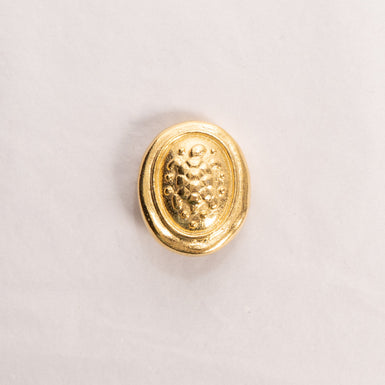 Large Oval Gold Toned Button
