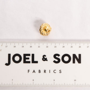 Small Round Rope Gold Toned Button
