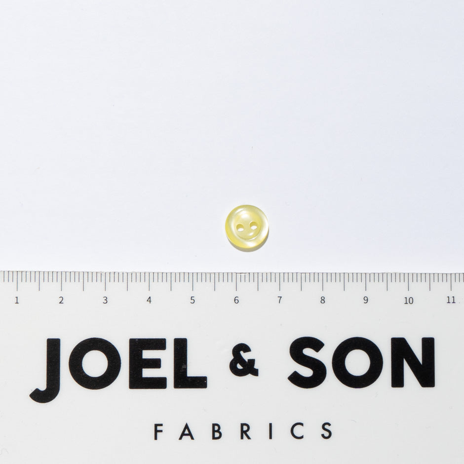Sorbet Yellow 2 Hole Shirting Button