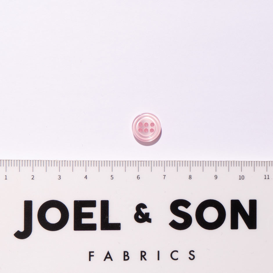 Baby Pink 6 Hole Shirting Button