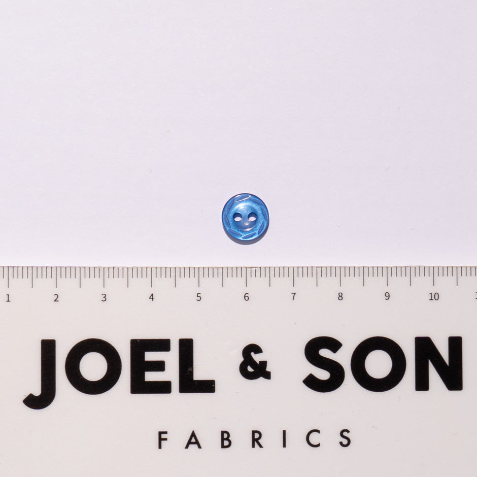 Royal Blue Engraved Shirting Button