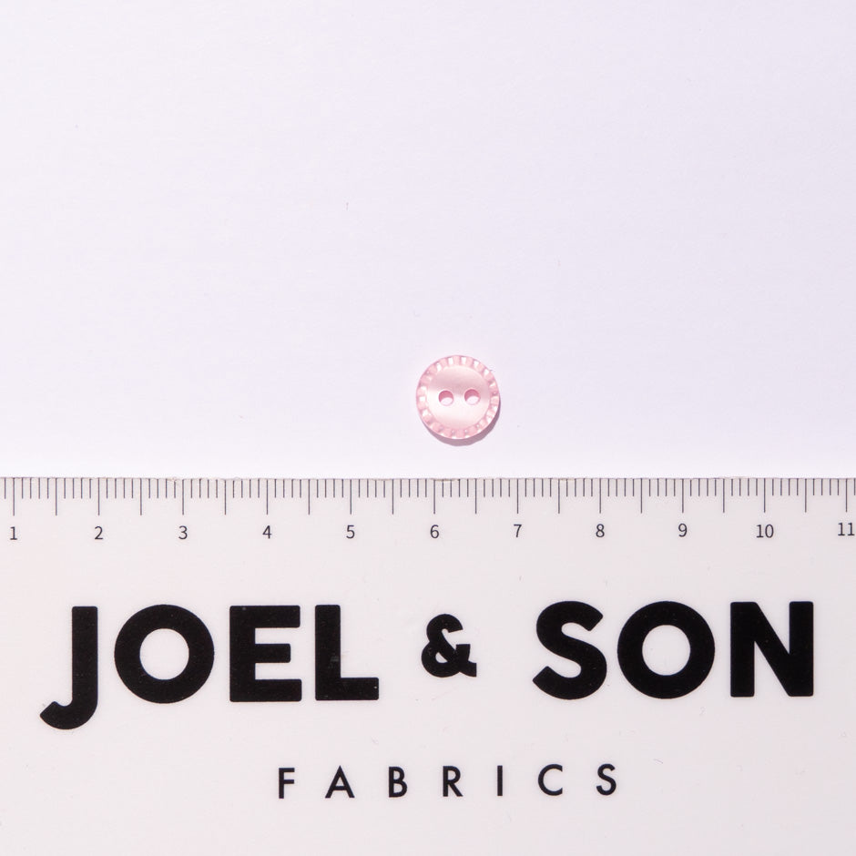Powder Pink Fluted Shirting Button