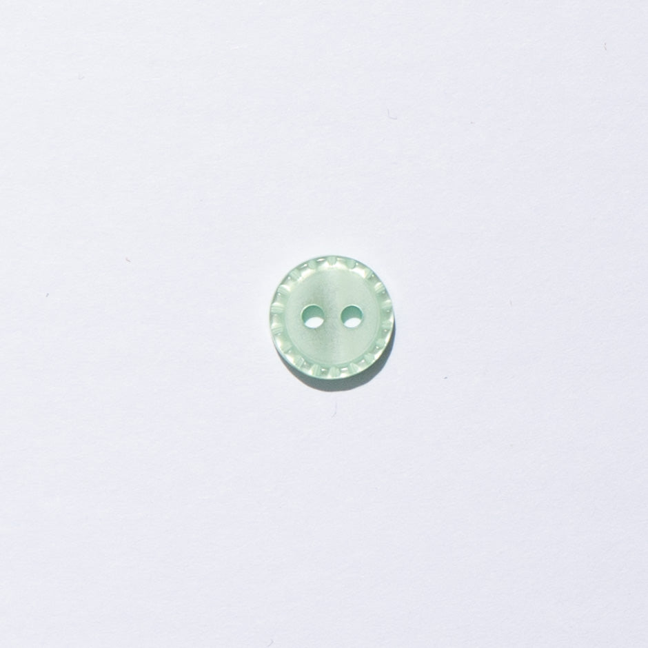 Soft Mint Fluted Button | Shirting Button