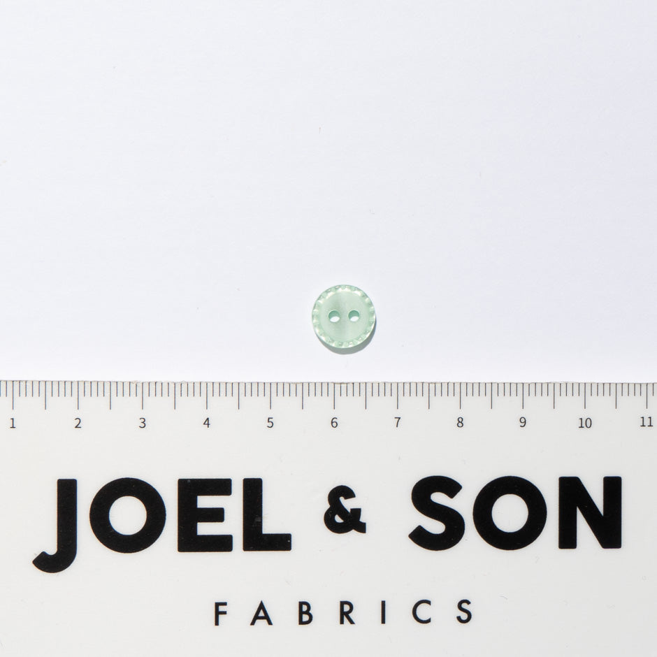 Soft Mint Green Fluted Shirting Button