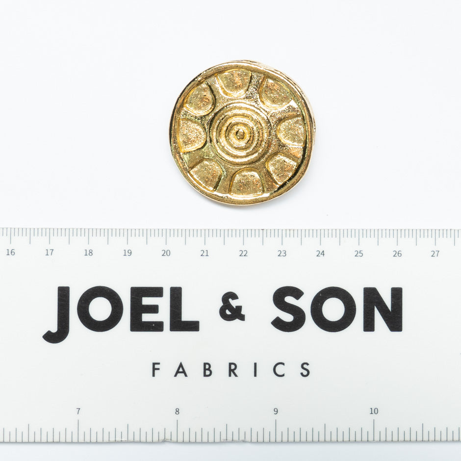 Large Round Geometric Button