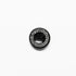Black 'Dotted' Round Button