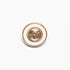 Cream Enamel Round Gold Button