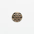 Woven Black Enamel Round Gold Button
