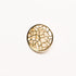 Large Gold Coloured Abstract Button