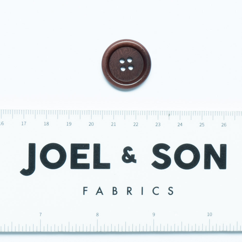 Medium Sized Chestnut Brown Jacket Button