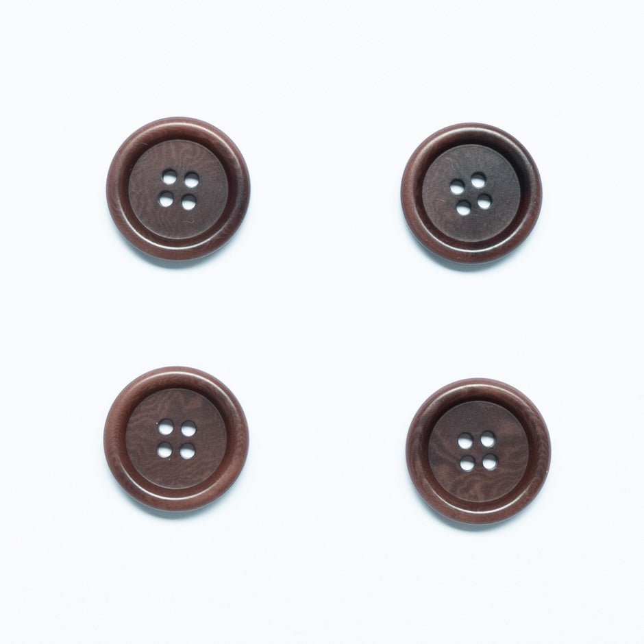 Medium Sized Chestnut Brown Jacket Button