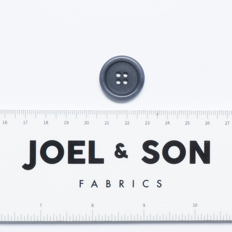 Medium Sized Slate Blue Jacket Button