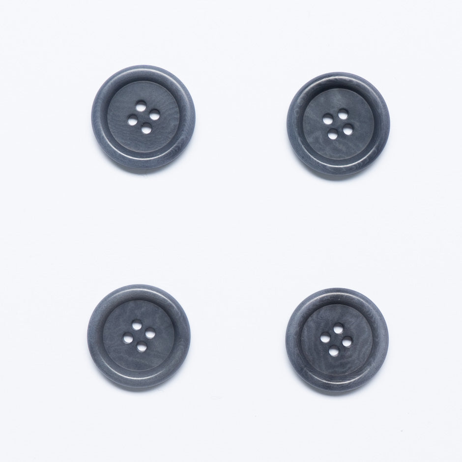 Medium Sized Slate Blue Jacket Button