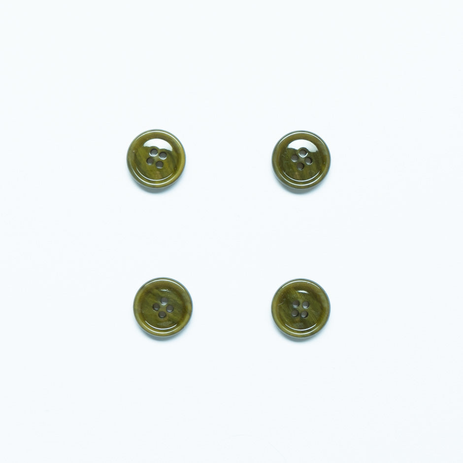 Small Puce Green Jacket Button