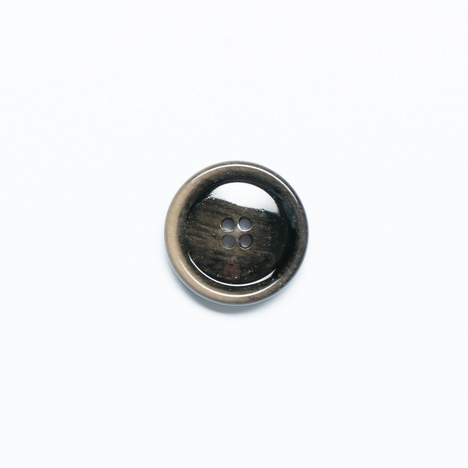 Medium Sized Black/Brown Jacket Button
