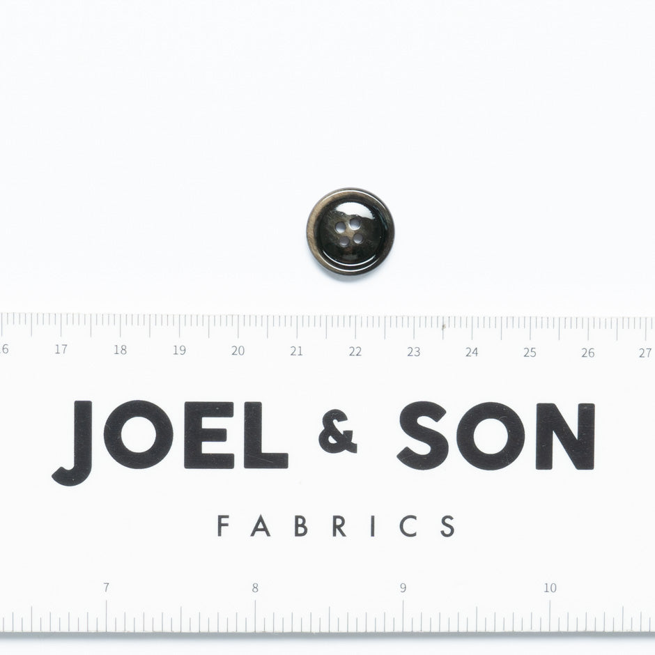 Small Black/Brown Jacket Button