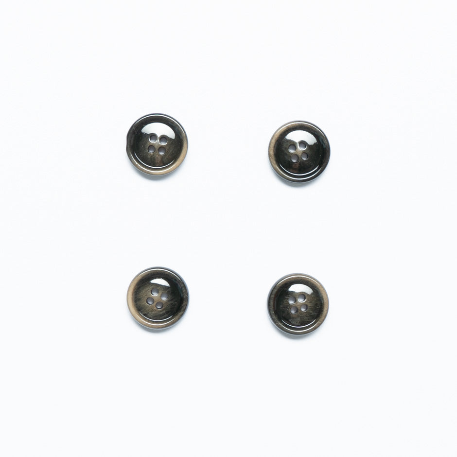 Small Black/Brown Jacket Button