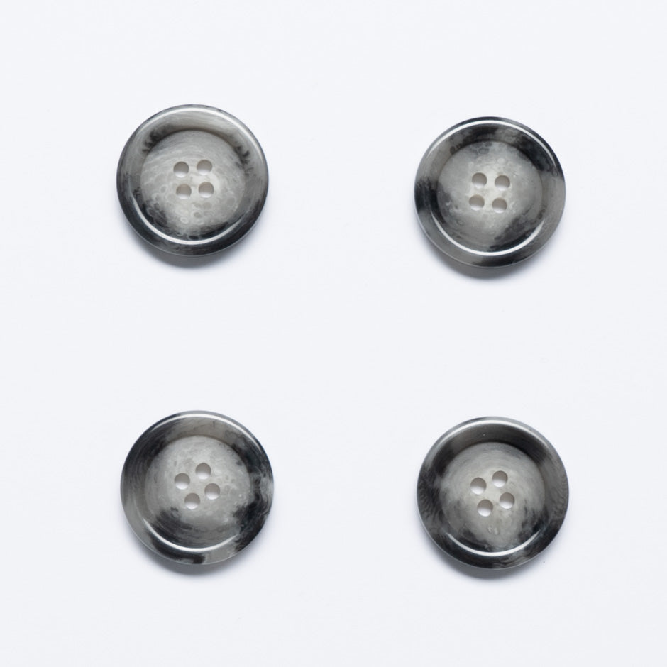 Medium Sized Grey Tortoiseshell Jacket Button