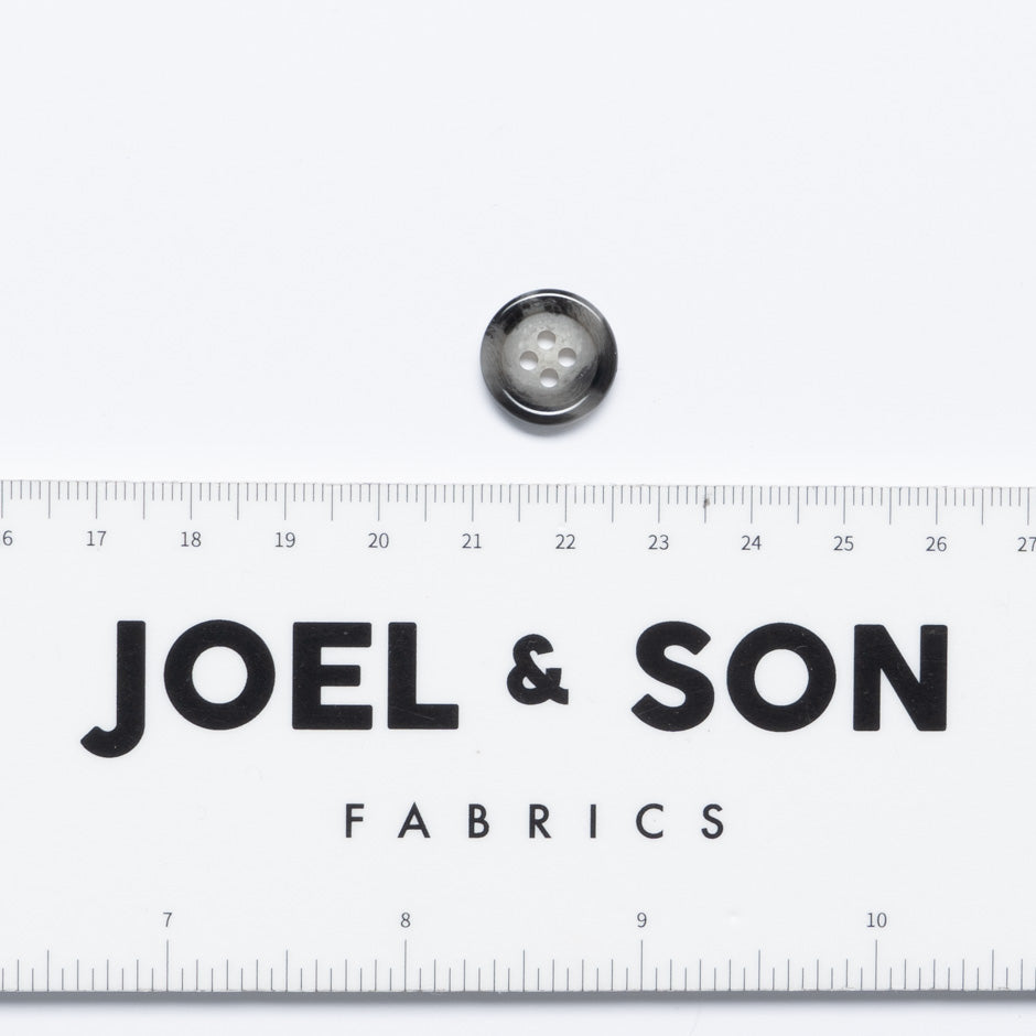 Small Grey Tortoiseshell Jacket Button