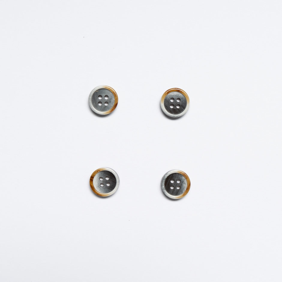 Small Grey/Brown Jacket Button