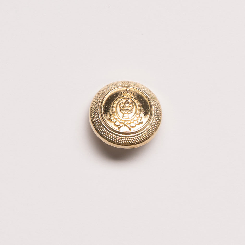 Gold Toned 'Crest' Jacket Button