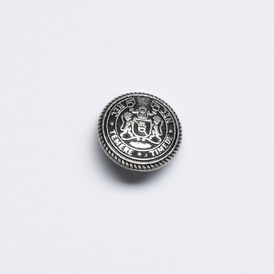 Pewter & Black 'Crest' Jacket Button