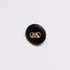 Gold Link Centred Black Button