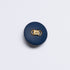 Gold Link Centred Large Dark Blue Button