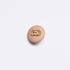 Gold Link Centred Beige Button