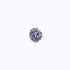 Lilac Diamanté Silver Metal Evening Button