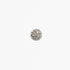Diamanté Silver Metal Evening Button