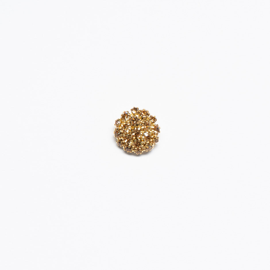 Gold Diamante Evening Button
