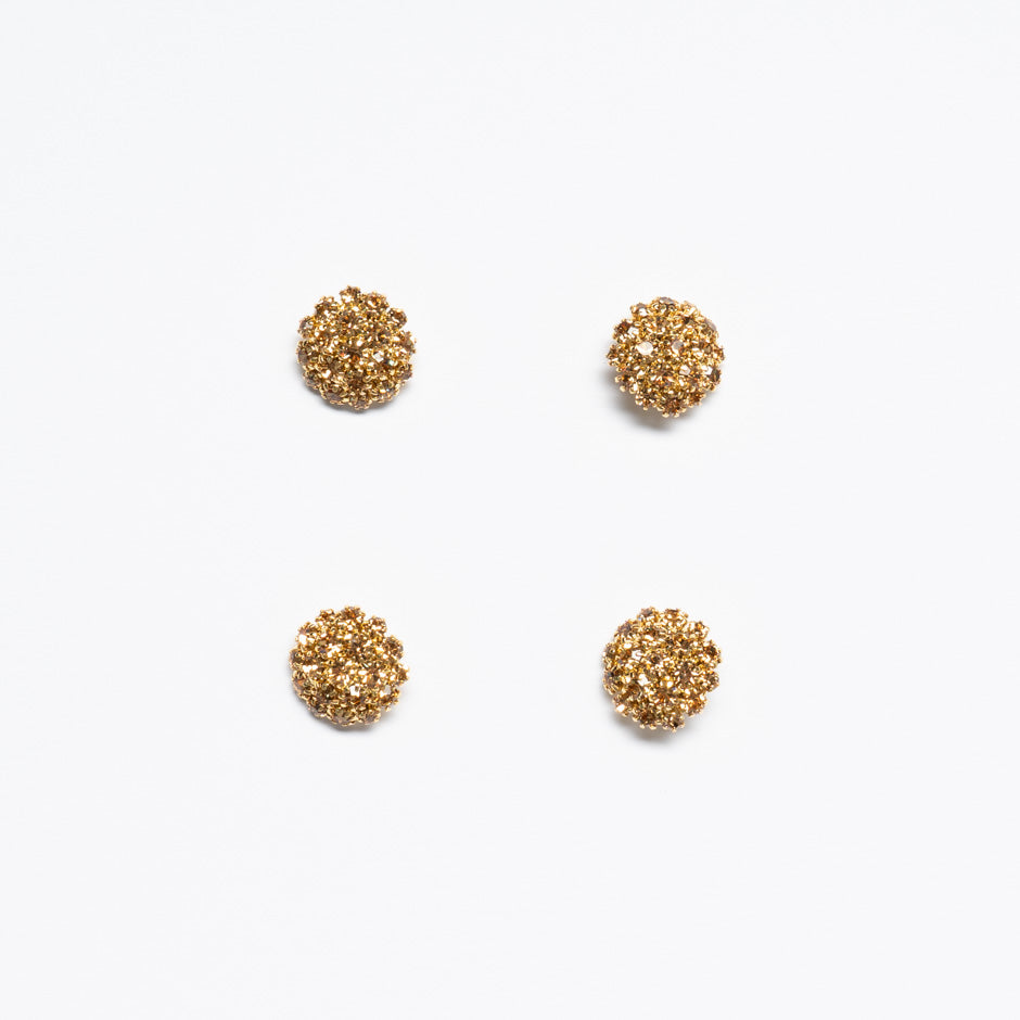 Gold Diamante Evening Button