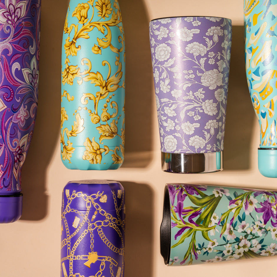 Golden Petal Stainless Steel Bottle