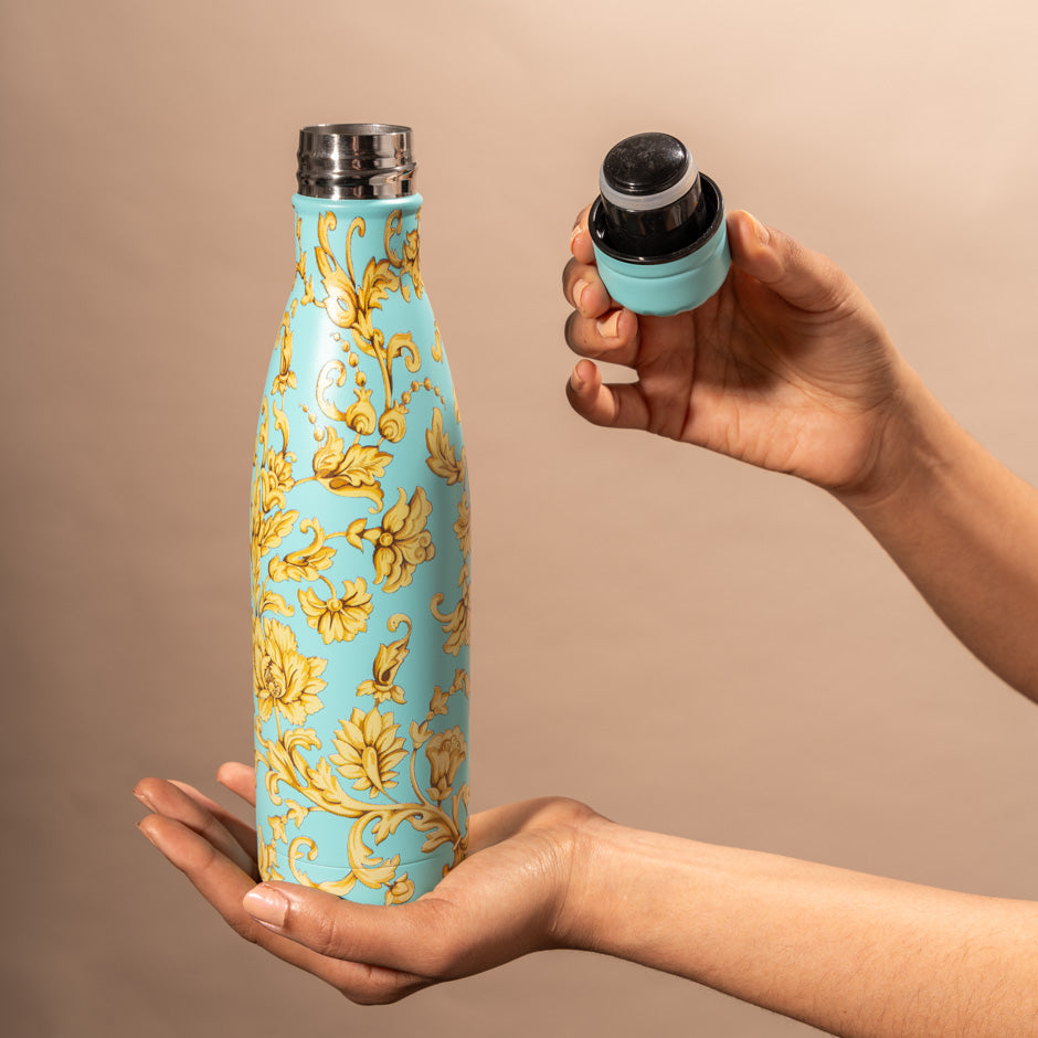 Golden Petal Stainless Steel Bottle