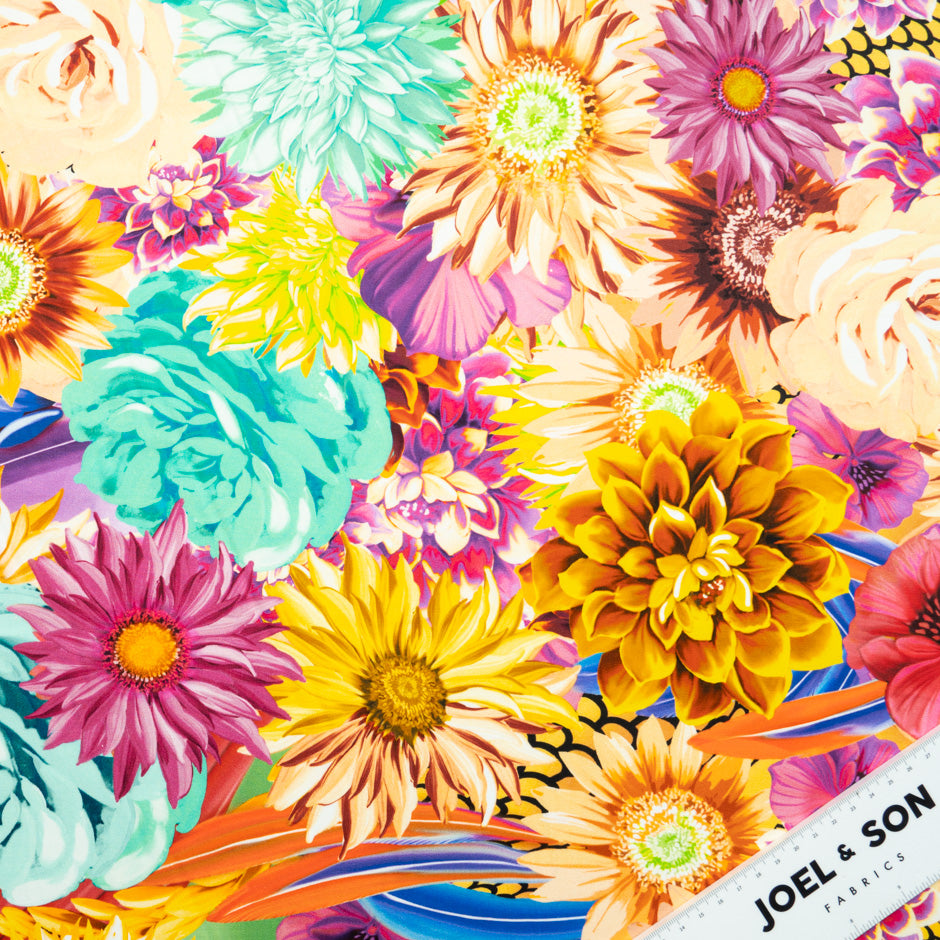 Bold Floral Printed Cotton (A 3.50m Piece)