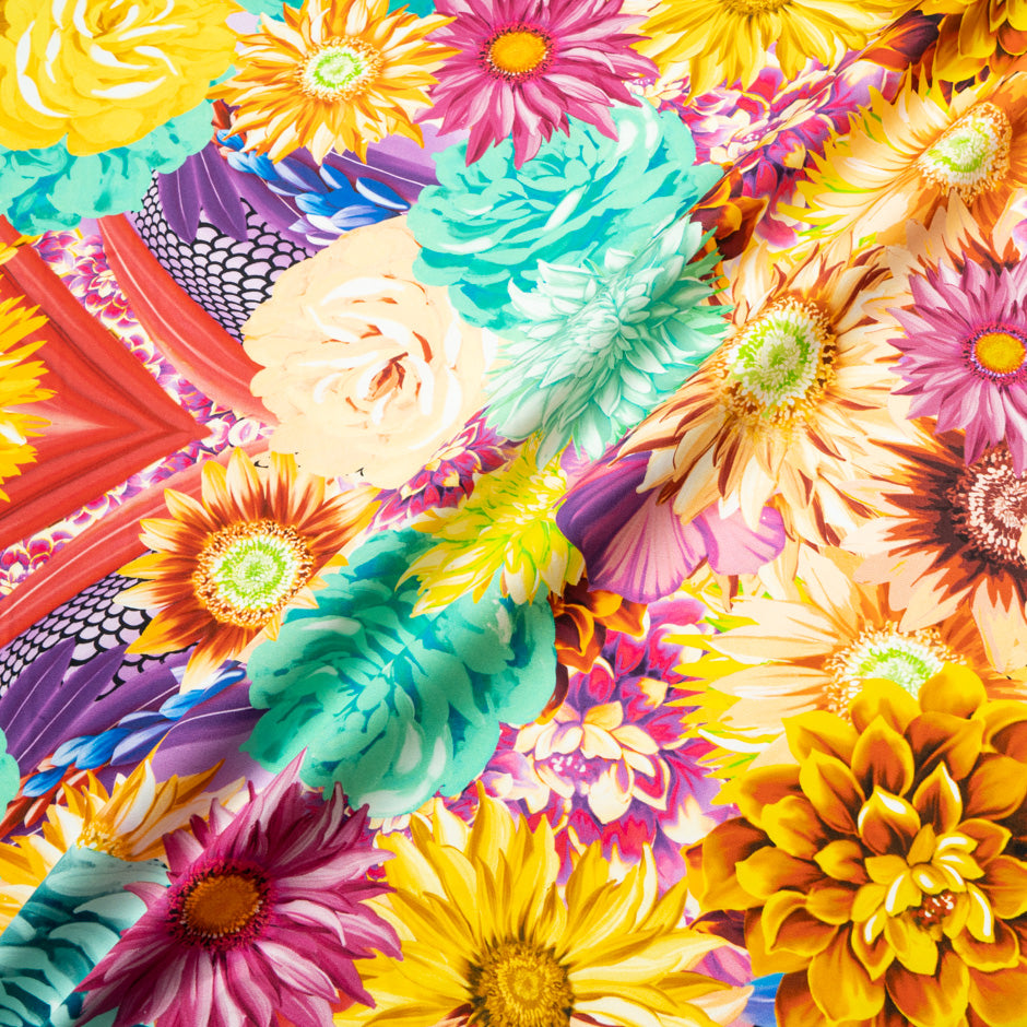 Bold Floral Printed Cotton (A 3.50m Piece)