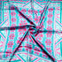 Pink & Aqua Blue Printed Pure Silk Scarf