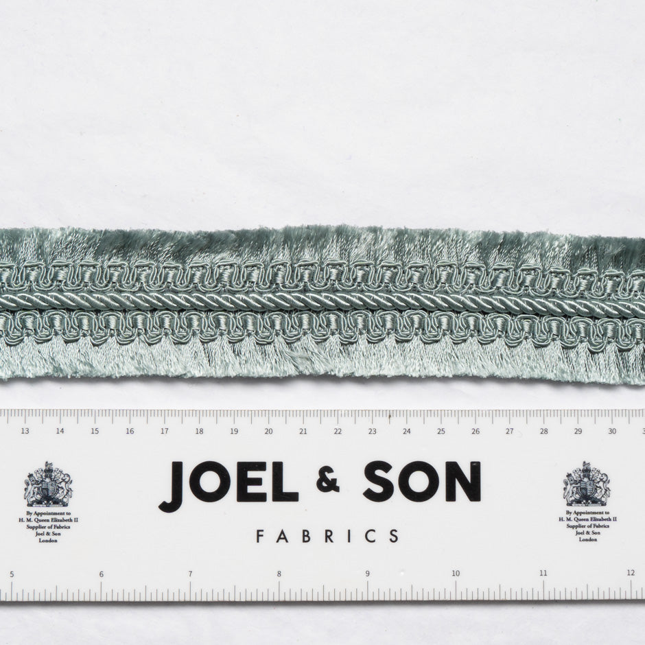 Eau De Nil Fringed Woven Wide Trim