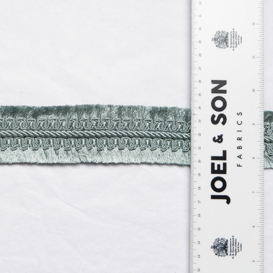 Eau De Nil Fringed Woven Wide Trim