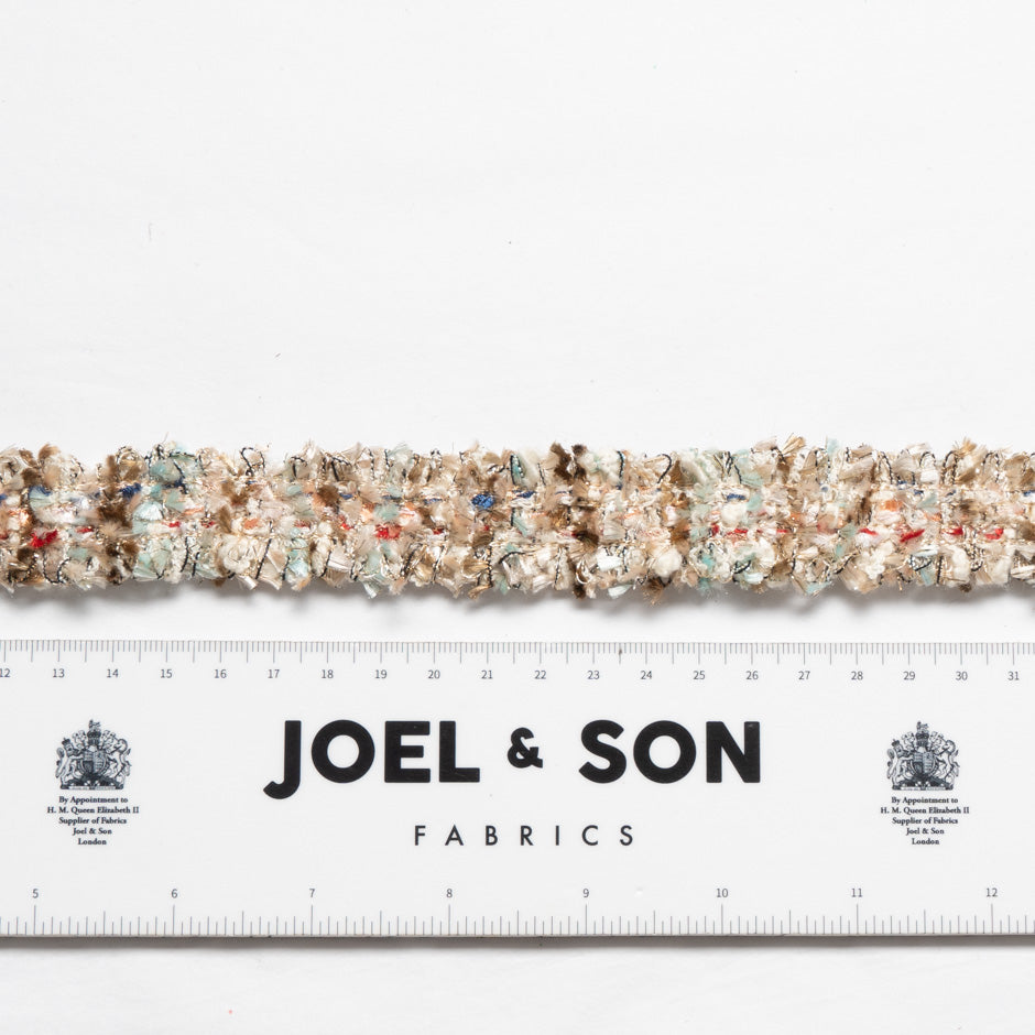 Multi-Coloured Metallic Woven Bouclé Trim