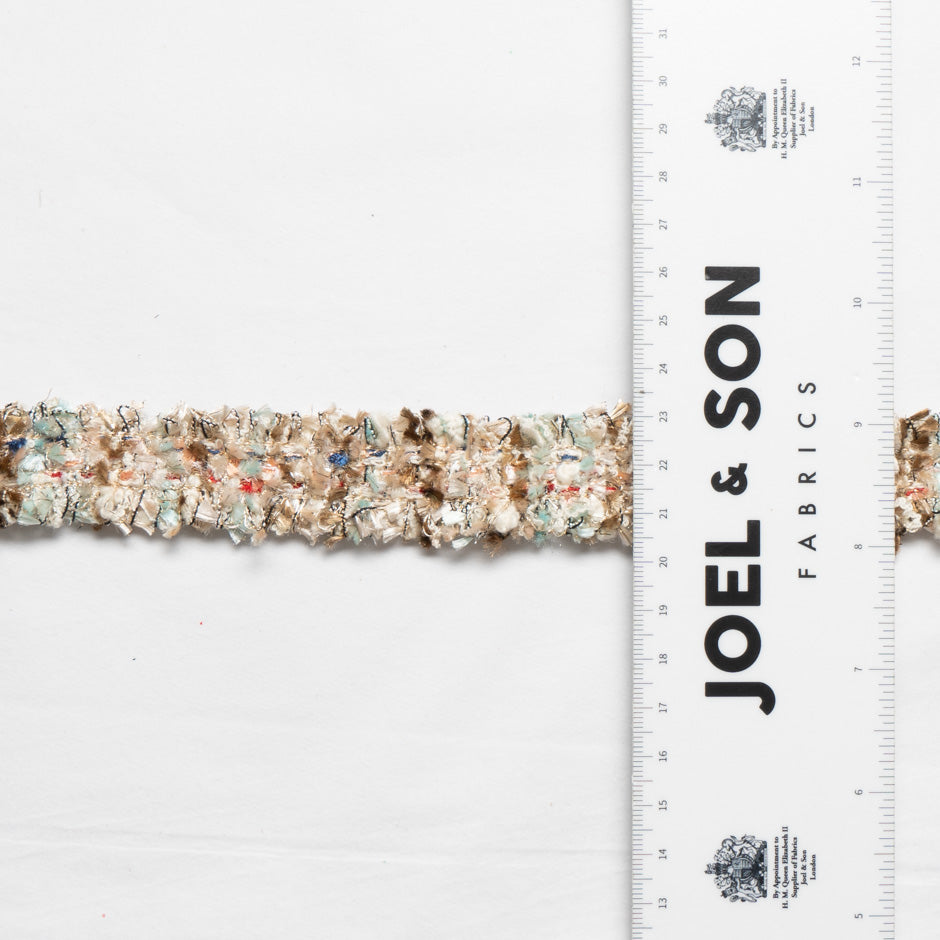 Multi-Coloured Metallic Woven Bouclé Trim
