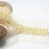 Yellow Floral Hand Beaded Trim